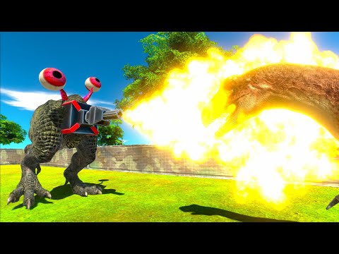ALIEN FLAMETHROWER DEATH RUN - Animal Revolt Battle Simulator