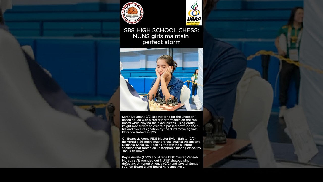 UAAP High School Chess: NU still perfect in girls' division