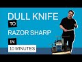 I Turned a Junk Knife into a Razor-Sharp Beast in 10 Minutes! 🪶🔪