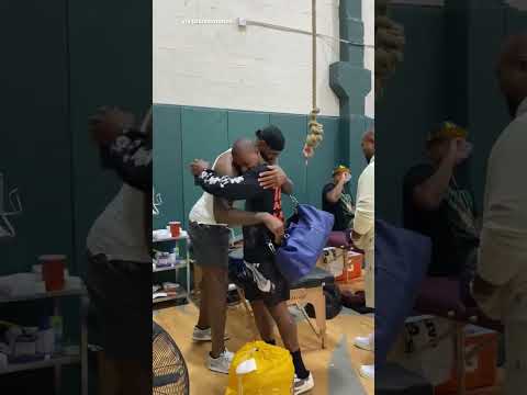 LeBron James and Isaiah Thomas Reunited at The CrawsOver League 🔥