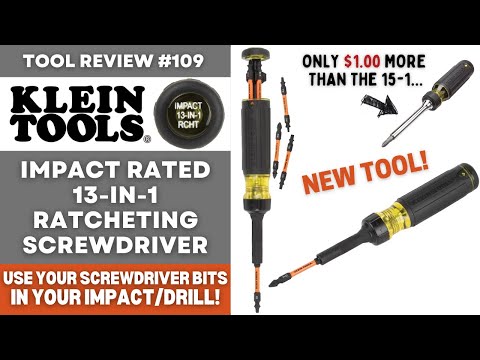 Klein IMPACT 13-1 Ratcheting Screwdriver - Only $1 More than the 15-1... Worth it? #tools #klein