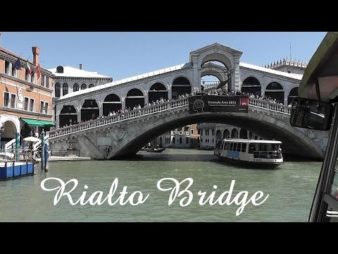 VENEZA: Ponte Rialto (caminhada na ponte e vista do barco)
