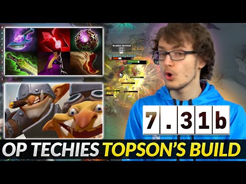 Miracle- picked Techies MID with Topson's OP Build