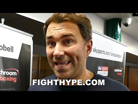 "I WANNA SEE HIM GET KNOCKED OUT" - EDDIE HEARN REACTS TO "LOMACHENKO SHOW" IN U.K.
