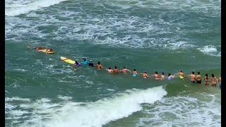 Dramatic rip current rescue - Florida’s Panama City Beach.