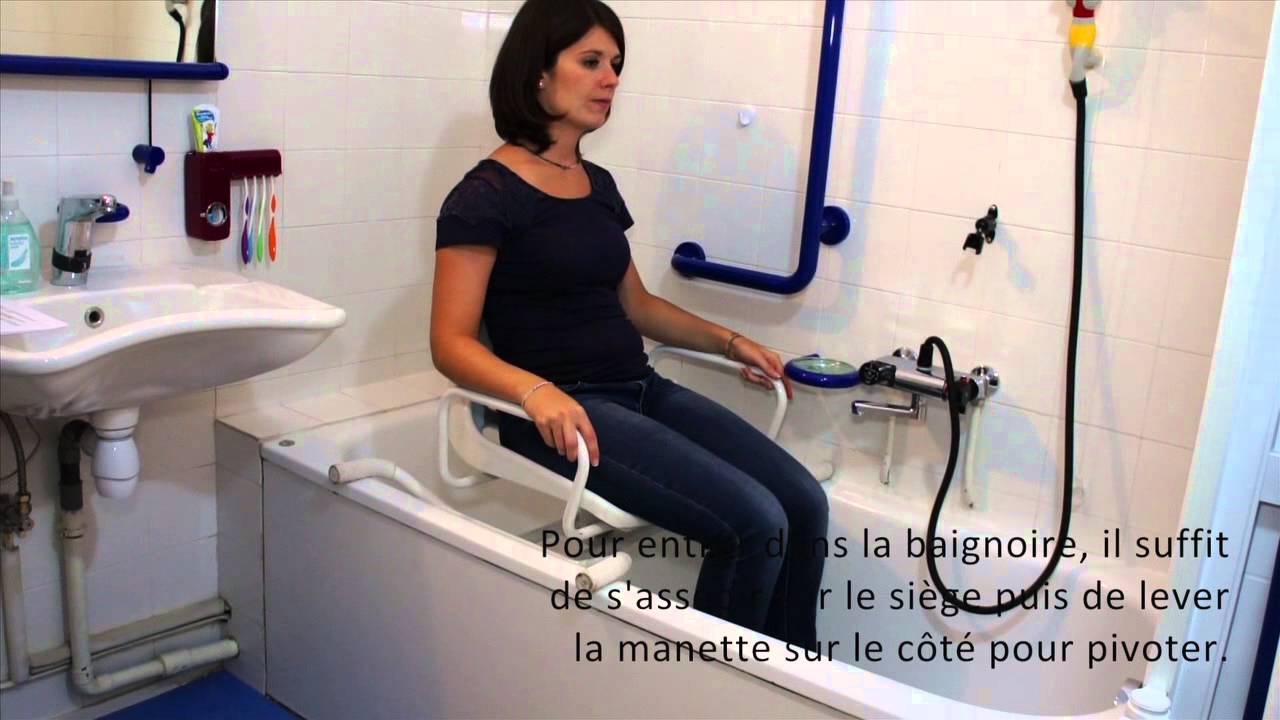 Siège bain pivotant