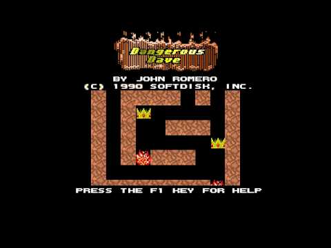 Dangerous Dave in the Deserted Pirate's Hideout - Level 1 (1990) [MS-DOS]