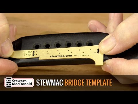 StewMac Acoustic Guitar Bridge Template image 7