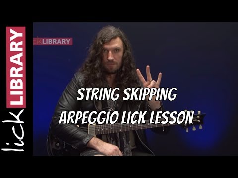 String Skipping Arpeggio Lick Guitar Lesson