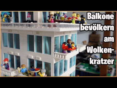 Die Balkone werden belebt - Wolkenkratzer Update ☆ Lego City 114