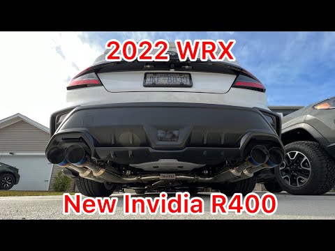 2022 WRX Invidia R400 Catback Exhaust Install