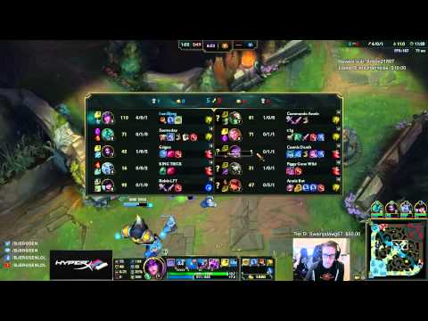Bjergsen duo Trick2g vs Annie Bot - Syndra vs Annie Mid - League of Legends