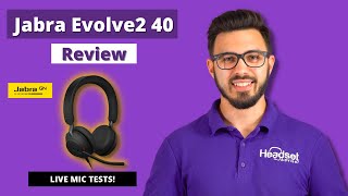 Jabra Evolve2 40 Review USB Wired Headset + LIVE MIC TESTS!