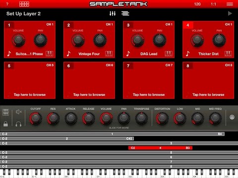 SampleTank 2 Setting Up Multi's Layers & Splits Tutorial for iPad