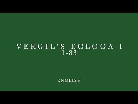 Vergil Ecloga I read aloud lines 1-83