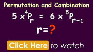 Permutation and Combination