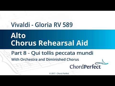 Vivaldi's Gloria Part 8 - Qui tollis peccata mundi - Alto Chorus Rehearsal Aid