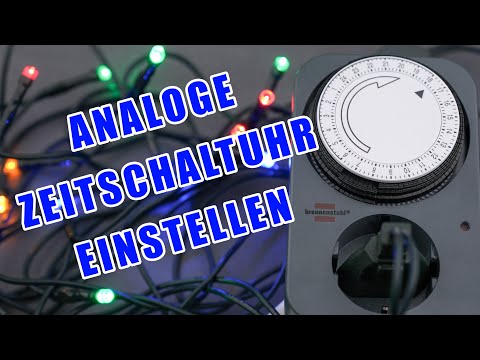 Setting an analog timer | Instructions for mechanical timer sockets from Brennenstuhl, among others