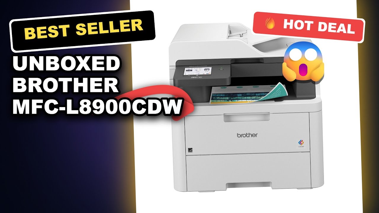 Unboxed Brother MFC-L8900CDW Business Color Laser All-in-One Printer Honest Review