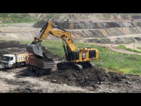 Caterpillar 6015B Excavator Loading Trucks - Sotiriadis Mining Works