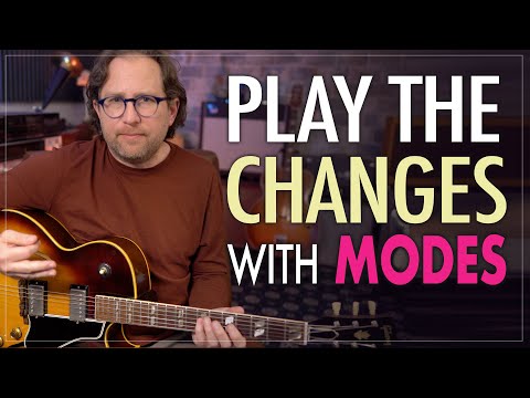 Play the chord changes with just ONE scale! (using modes) - How Modes work. Guitar Lesson VG31