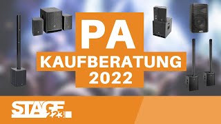 PA Kaufberatung 2022 - Welches PA System passt zu mir?