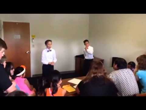 Isaac and Clay at NCFCA Finals - Preliminary Round