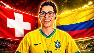 TÔ AO VIVO! HOJE É DIA DE SUÍÇA X COLÔMBIA NA COPA DO MUNDO DE 2026 (REACT)