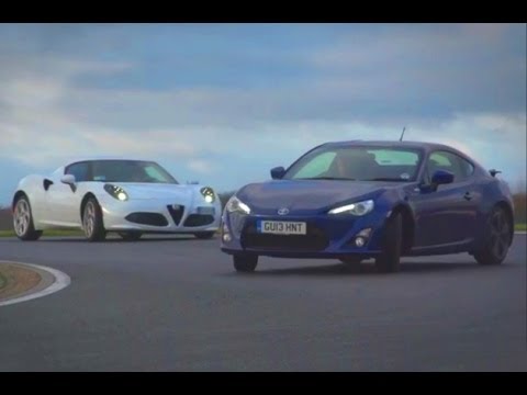 Alfa Romeo 4C vs Porsche Cayman vs Toyota GT86 / Scion FT86 - sportscar shootout