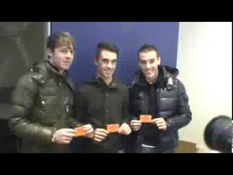 Pasquato, Voltan e Radrezza sottoscrivono la SuperFlash Card - Intesa San Paolo