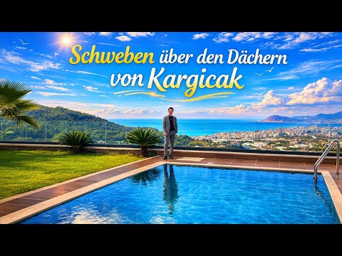 Alanya / Exclusive designer villa overlooking the rooftops of Kargıcak – pure sea views