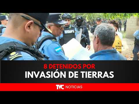 Desalojo en Choloma termina con ocho detenidos y 22 familias sin hogar