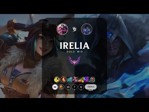 Irelia Mid vs Sylas - KR Master Patch 13.6