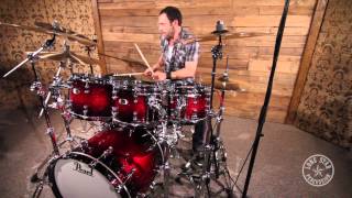 Video thumbnail for Pearl Reference Pure Series 7-Piece Drum Set Shell Pack in Scarlett Sparkle Burst by Lone Star Percussion