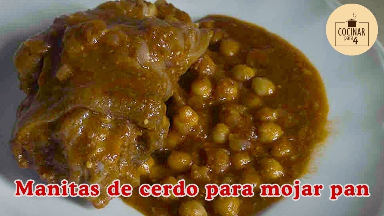 Manitas de cerdo en salsa: receta tradicional