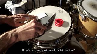 my favourite way of snare drum dampening/muffling & comparison