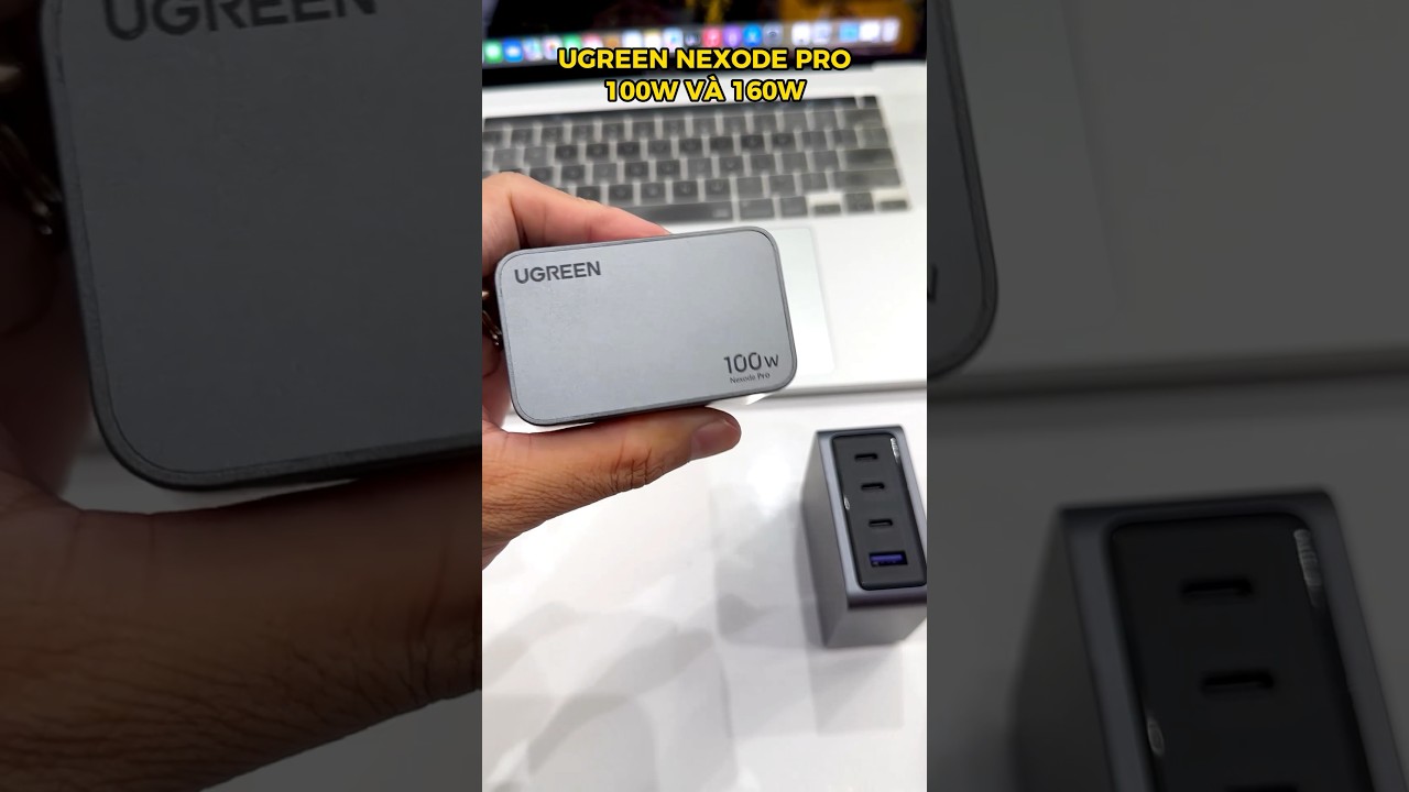 Củ Sạc Nhanh UGREEN NexodeGaN Pro 65W 3 cổng sạc USB-C/USB-A 25870 (kèm cáp)