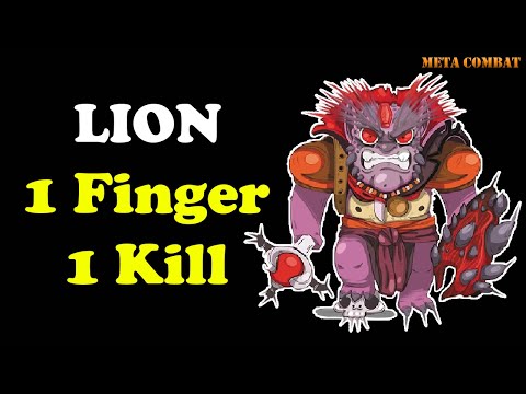 Lion Deadly Finger, 1 Finger 1 Kill - Dota 2