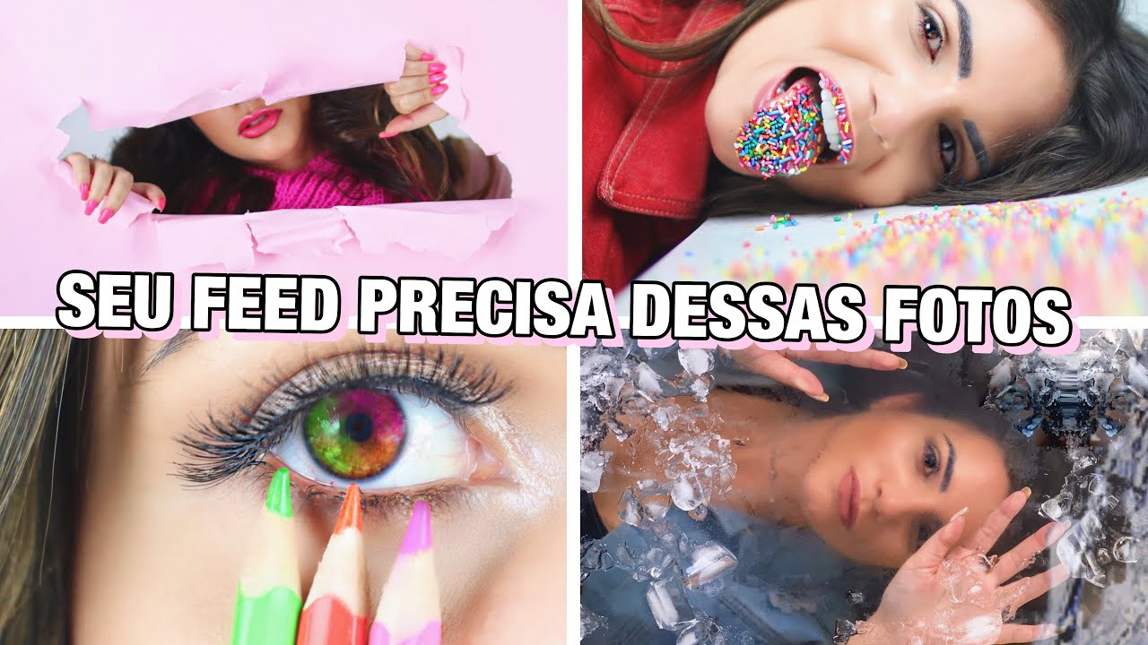 Ideias criativas e estilosas de fotos para o seu feed!