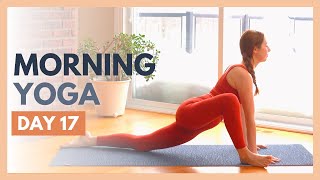 DAY 17: CENTER - 10 min Morning Yoga Stretch β Flexible Body Yoga Challenge