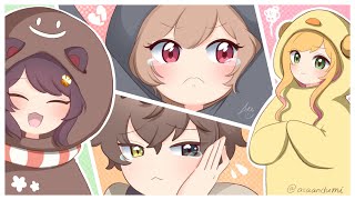 【手描きにじさんじ】ケンカしない早足組【切り抜き/戌亥とこ/フレン･E･ルスタリオ/Alban Knox/セフィナ】