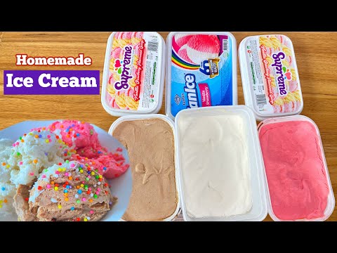Homemade ICE CREAM fanice and Supreme Ice cream. Try this at home