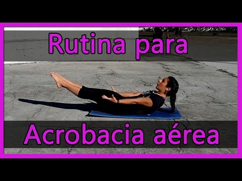 Rutina para fortalecer el cuerpo para la acrobacia aérea│Ejercicios para la tela.