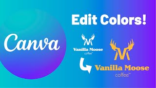 How To Change The Color of an Imported Logo in Canva