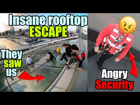 ROOFTOP SECURITY ESCAPE - Huge shopping mall