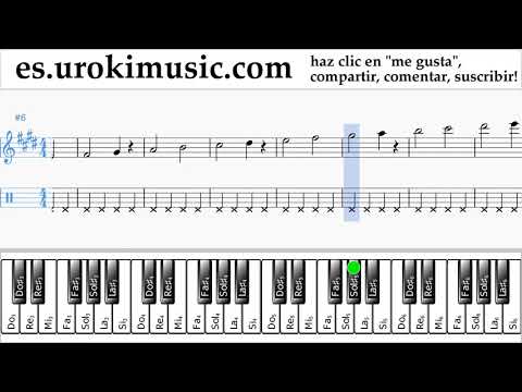 Tutorial de Piano (mano derecha) Silvestre Dangond Nicky Jam - Cásate Conmigo Clases Notas Parte#1