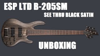 Video thumbnail for ESP LTD B-205SM See Thru Black Satin (Unboxing) by Caney Boniface