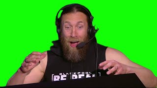 Bryan Danielson reacting green screen