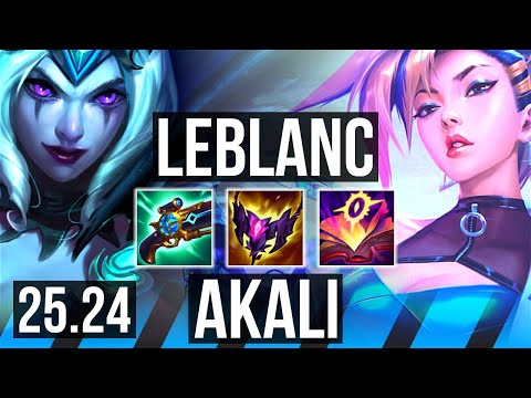 LEBLANC vs AKALI (MID) | Perfect KDA: 10/0/3 | EUW Grandmaster | 25.24