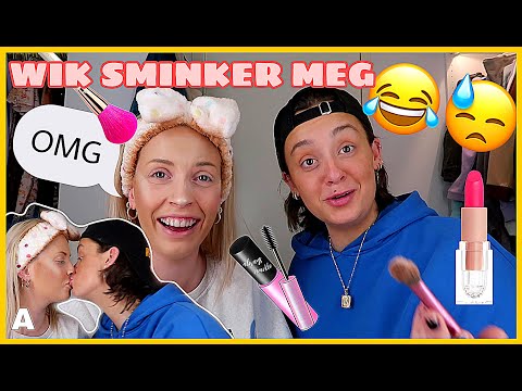 Wiktoria prøver å sminke meg.. ALDRI sett så jævlig ut!! *OMG*